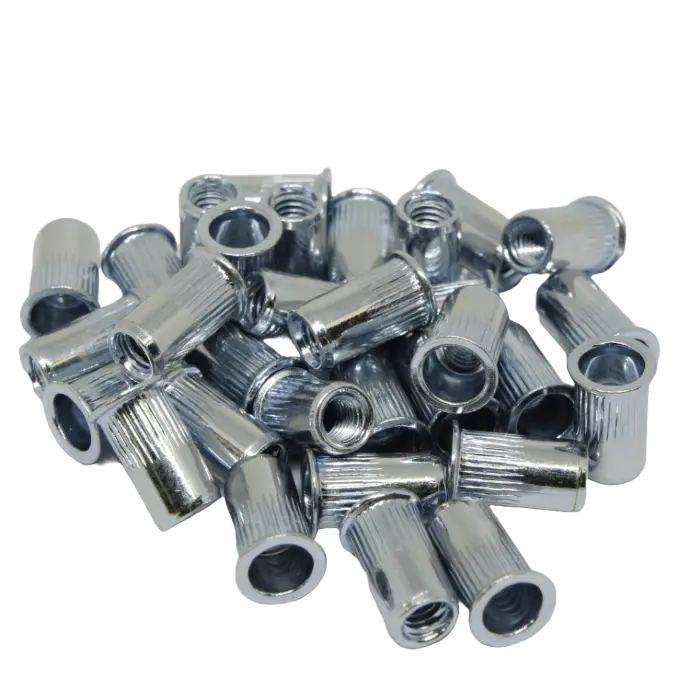 Rivnut / Steel / Reduced Head / Round Body (Knurl) / M4