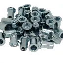 Rivnut / Steel / Large Flange / Full Hex Body