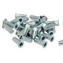Large Flange, Round Body (Knurl), Closed End M4 Rivnut (Steel)