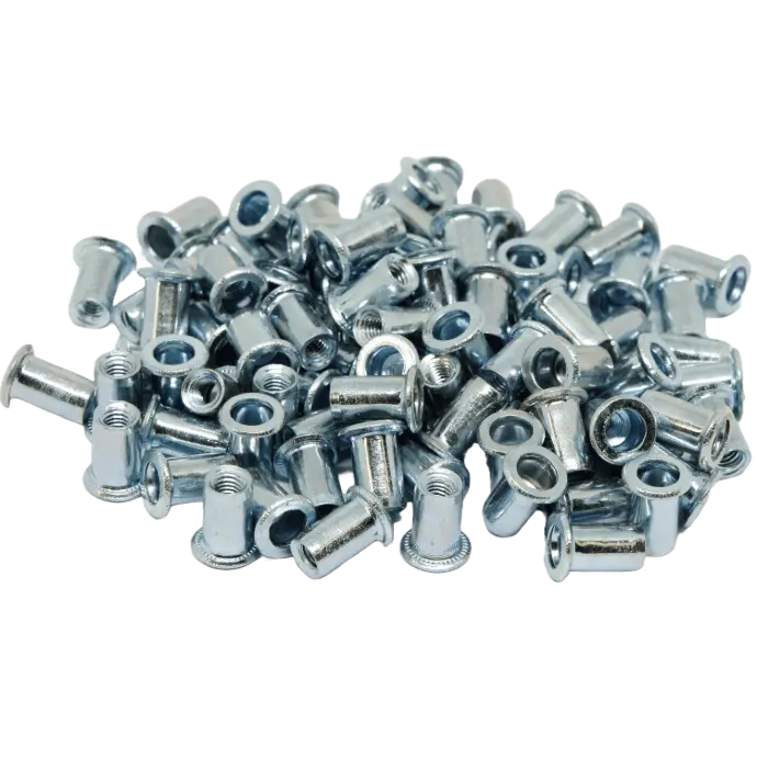 Rivnut / Steel / Large Flange / Round Body / M3