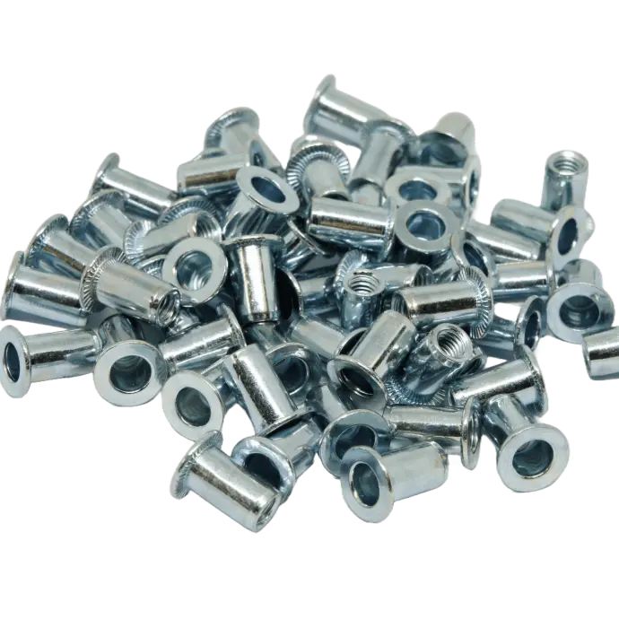 [FM4] Large Flange / Round Body / M4 Steel Rivnut