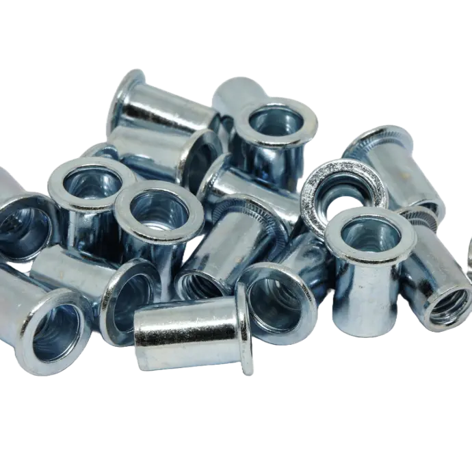 Large Flange / Round Body / M8 Steel Rivnut