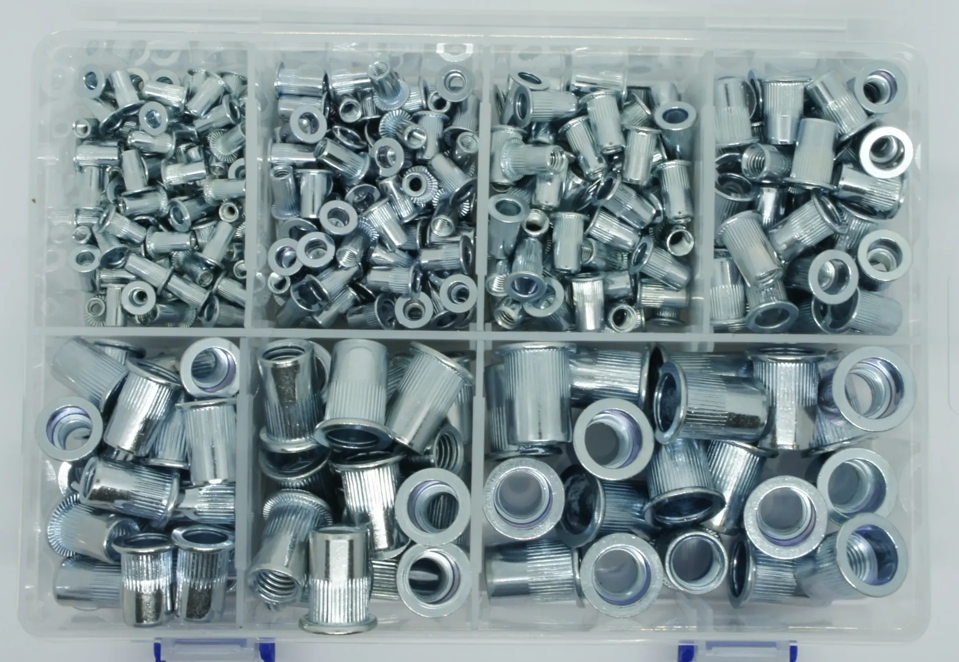 [PT-KIT-LF-KB] 390 Piece Large Flange, Knurled Body Rivnut Kit
