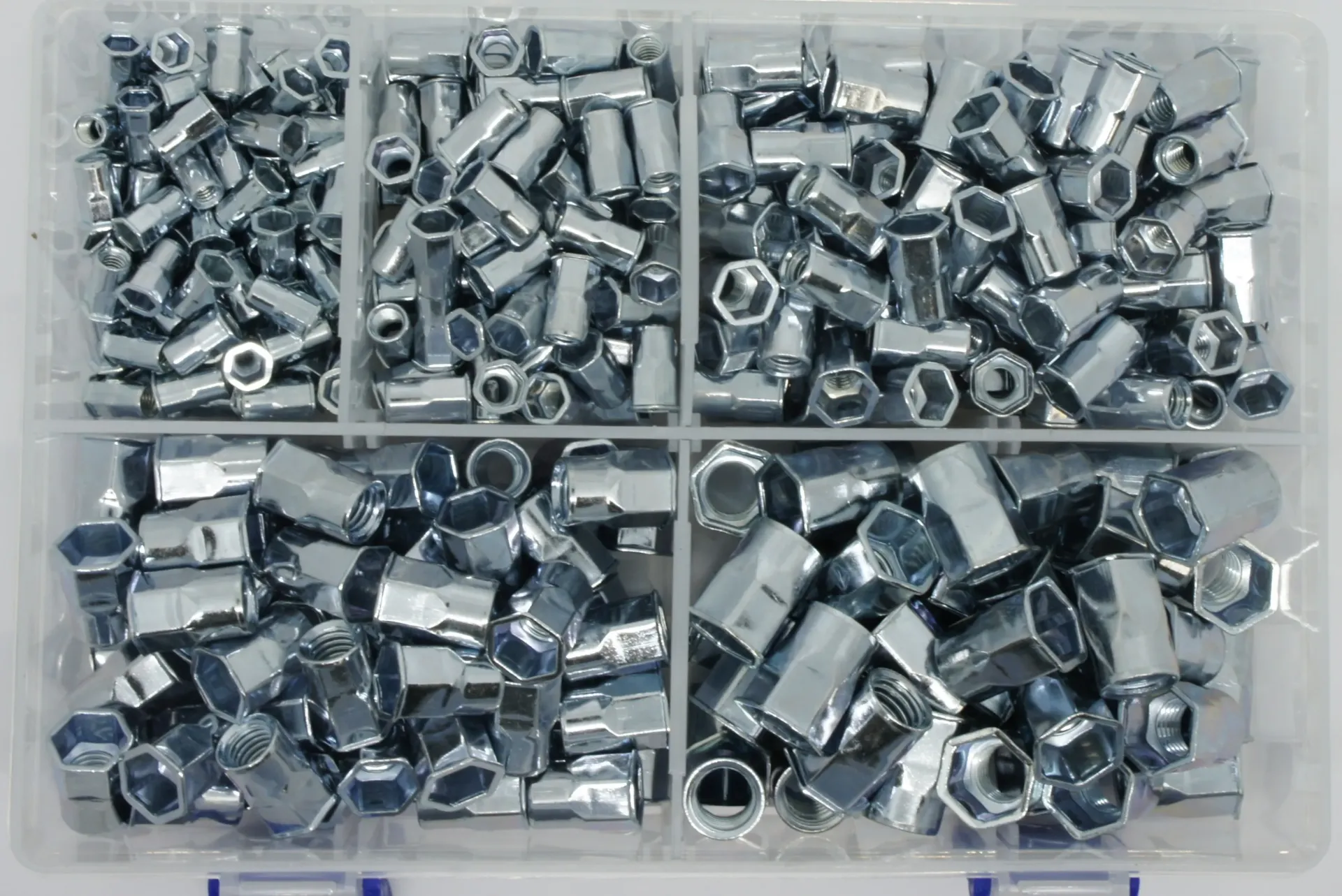 400 Piece Reduced Head, Half Hex Body Rivnut Kit