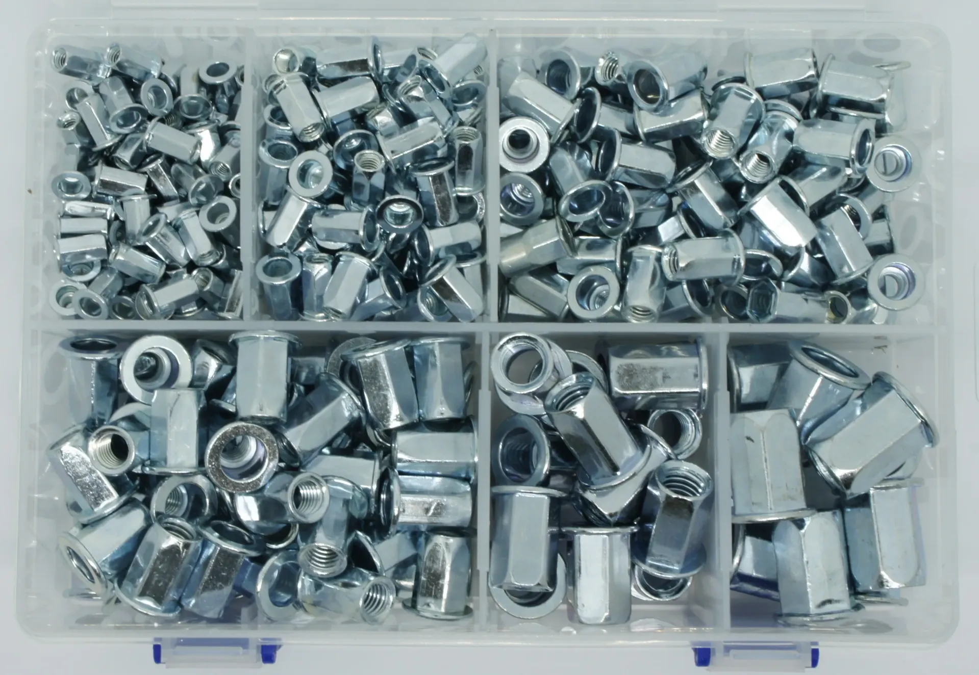 [PT-KIT-LF-FHB] 355 Piece Large Flange, Full Hex Body Rivnut Kit
