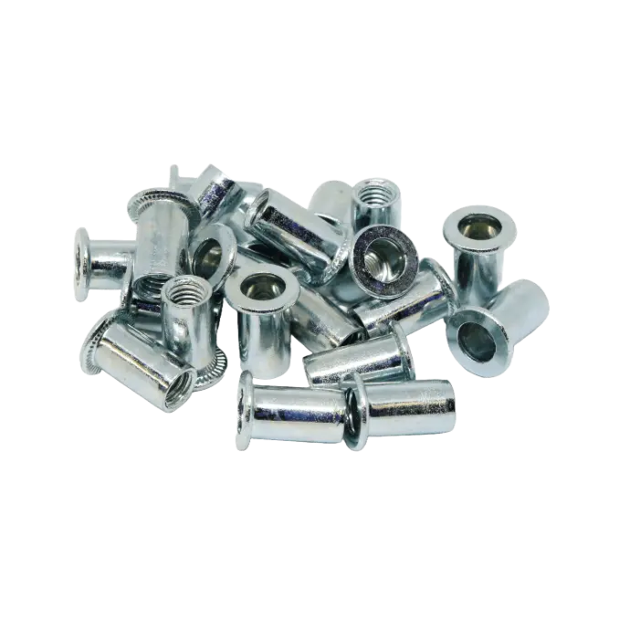 Rivnut / Steel / Large Flange / Round Body / M5