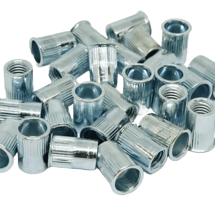 Rivnut / Steel / Reduced Head / Round Body (Knurl) / M8