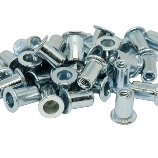 [FM6] Rivnut / Steel / Large Flange / Round Body / M6