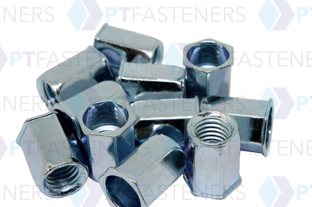 Rivnut / Steel / Reduced Head / Full Hex Body / M10 (100 pcs)