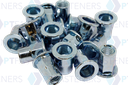 Rivnut / Steel / Large Flange / Half Hex Body / M8 (100 pcs)