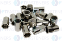 Rivnut / Stainless Steel / Reduced Head / Half Hex Body / M6 (100 pcs)