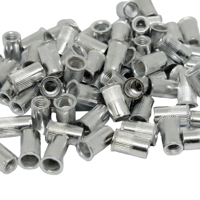 Rivnut / Aluminium / Reduced Head / Round Body (Knurl) / M4 (100 pcs
