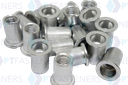 Rivnut / Aluminium / Large Flange / Round Body (Knurl) / M8 (100 pcs)